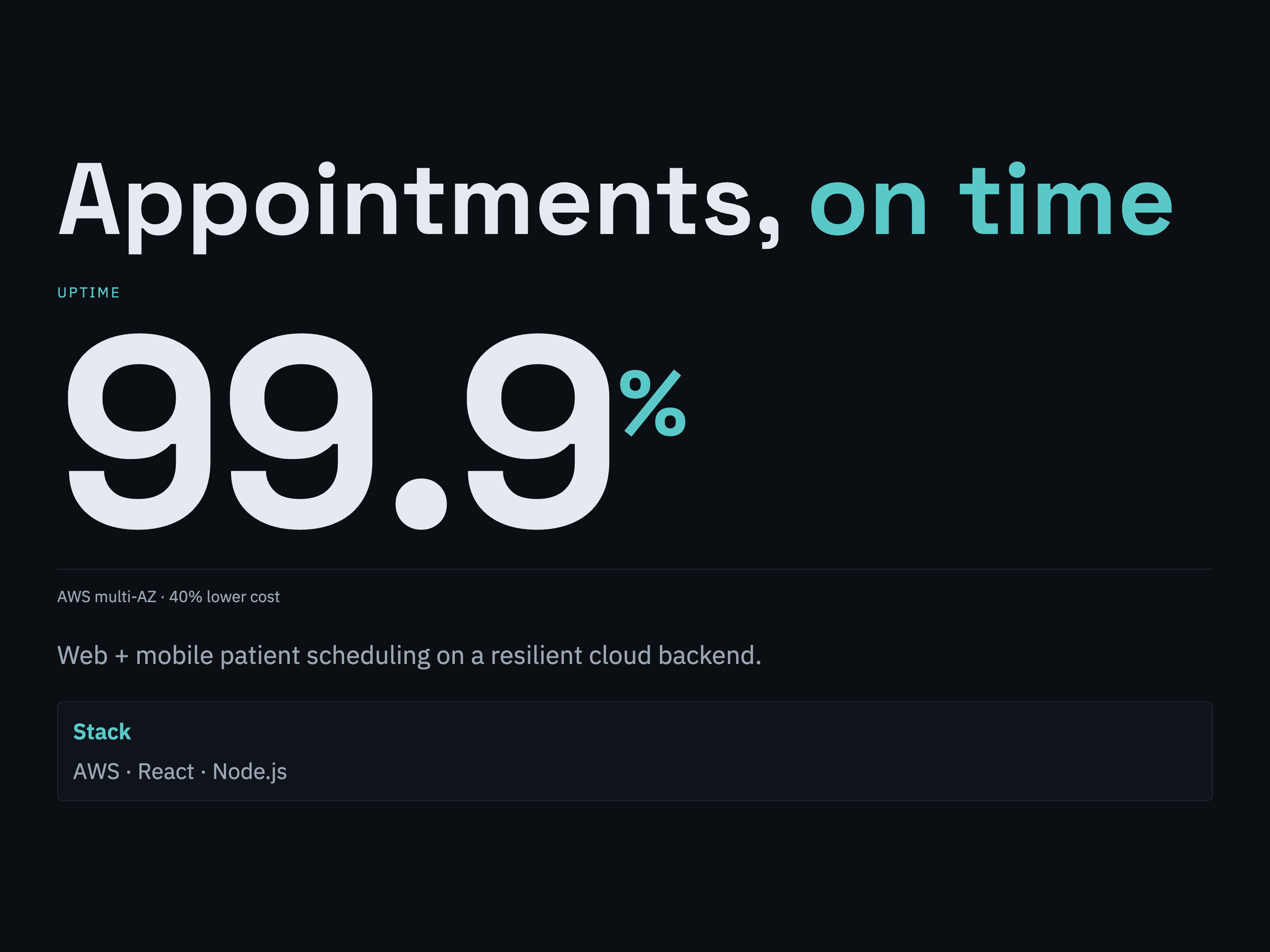 Patient Appointment Platform